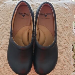 Nurse Mates Black Comfort Mules